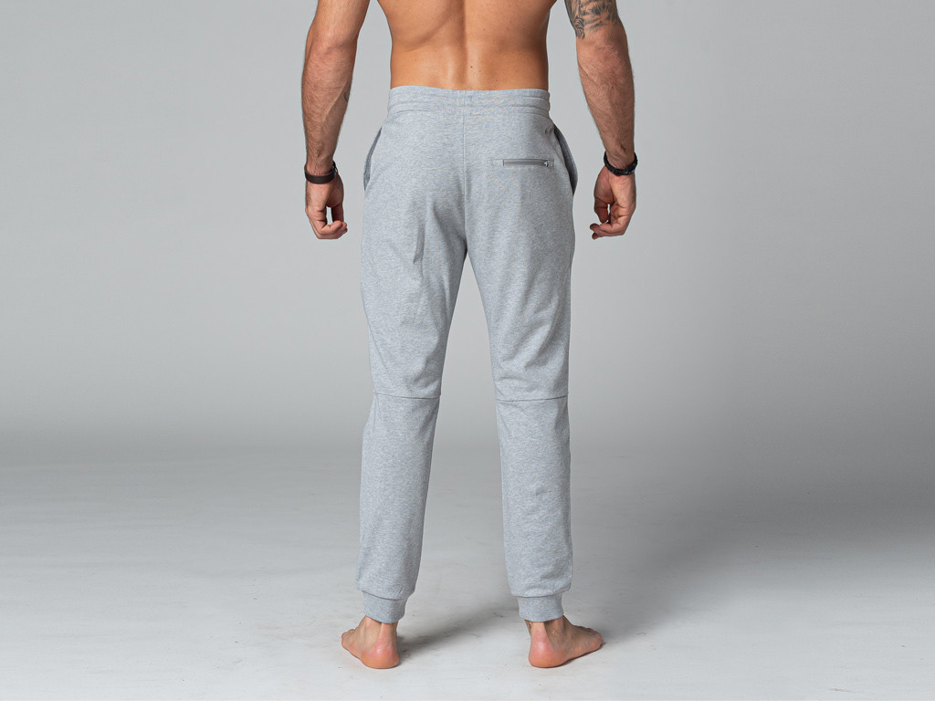 Pantalon de Yoga Homme Jogger - Bio Gris