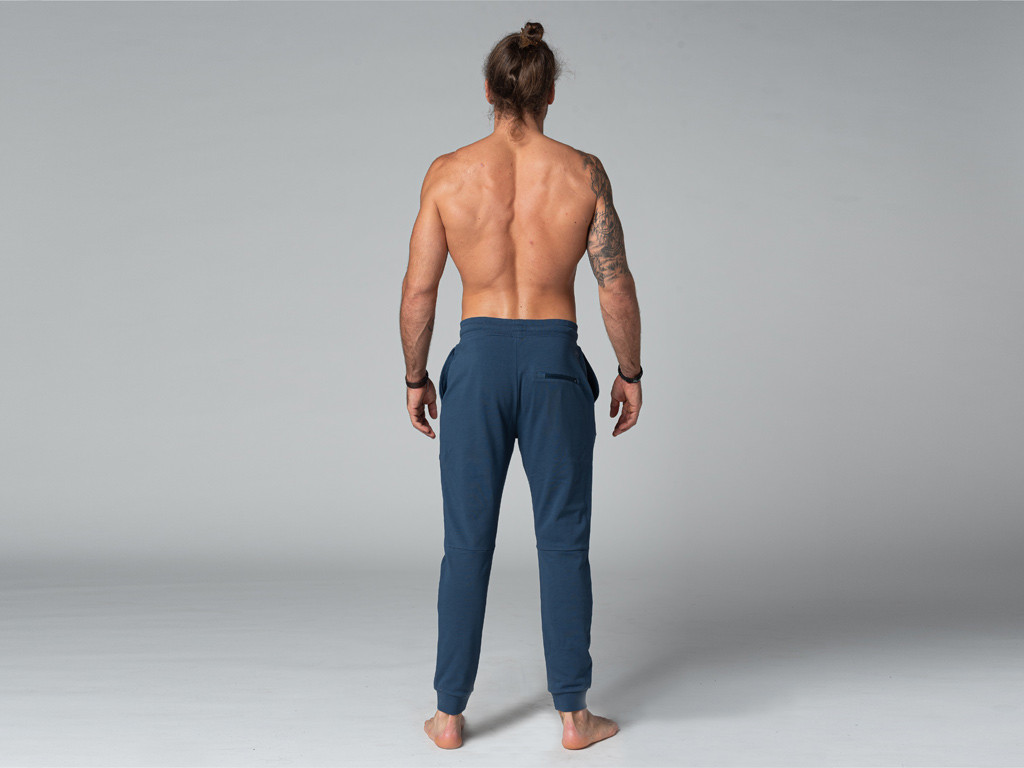 Pantaloni jogger da yoga da uomo - biologici Blu