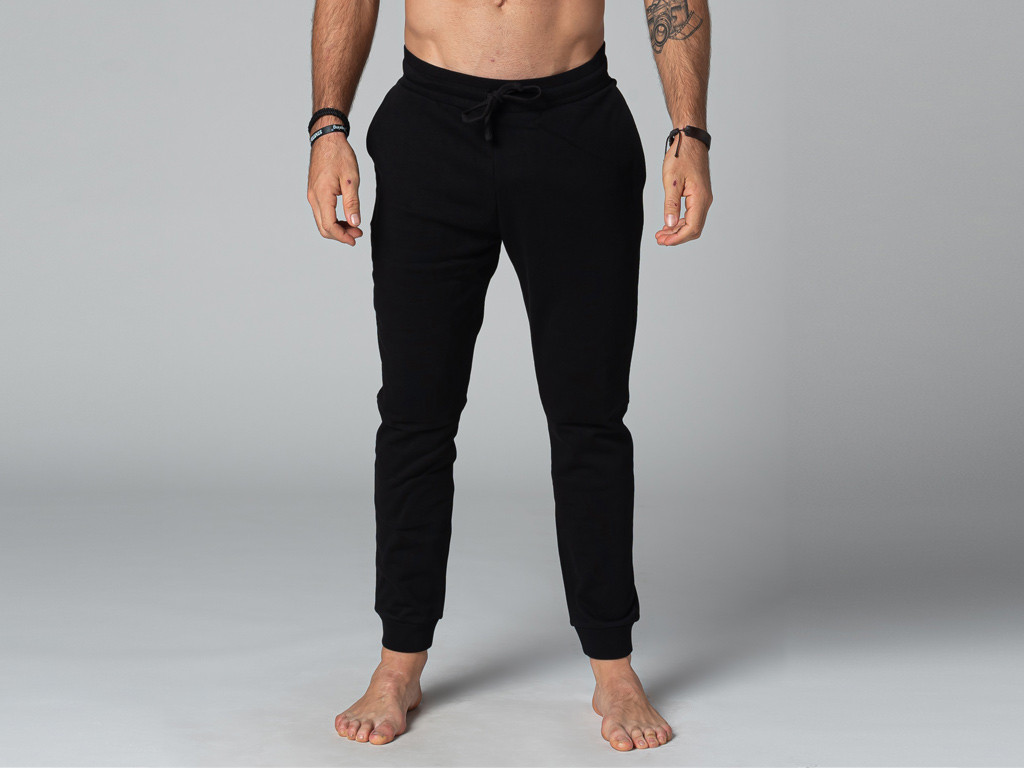 Pantaloni jogger da yoga da uomo - biologici Nero
