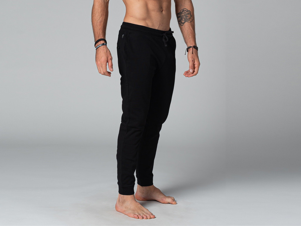 Pantalon de Yoga Homme Jogger - Bio Noir