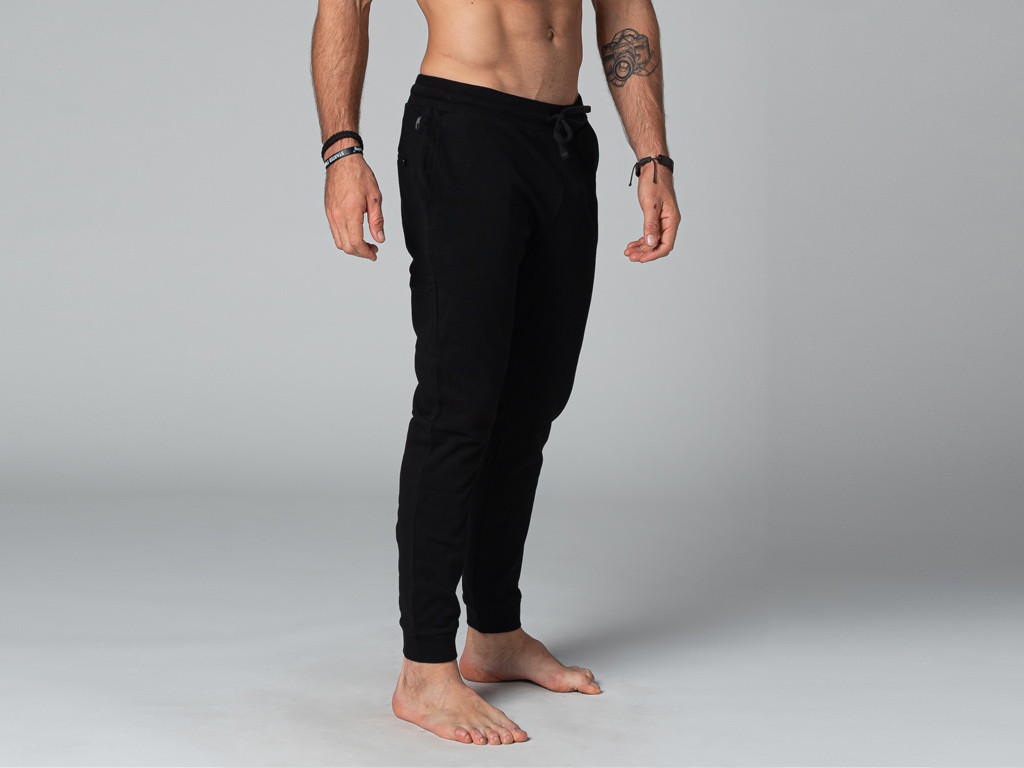 Pantaloni jogger da yoga da uomo - biologici Nero