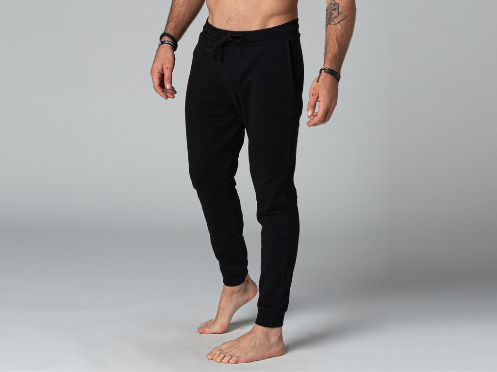 Pantaloni jogger da yoga da uomo - biologici Nero