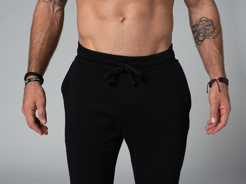 Pantaloni jogger da yoga da uomo - biologici Nero