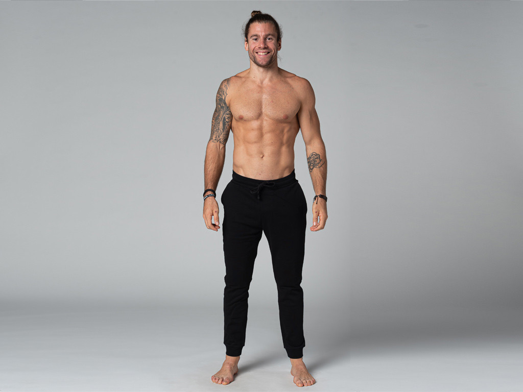 Calça Jogger Masculina para Yoga - Orgânica Preto