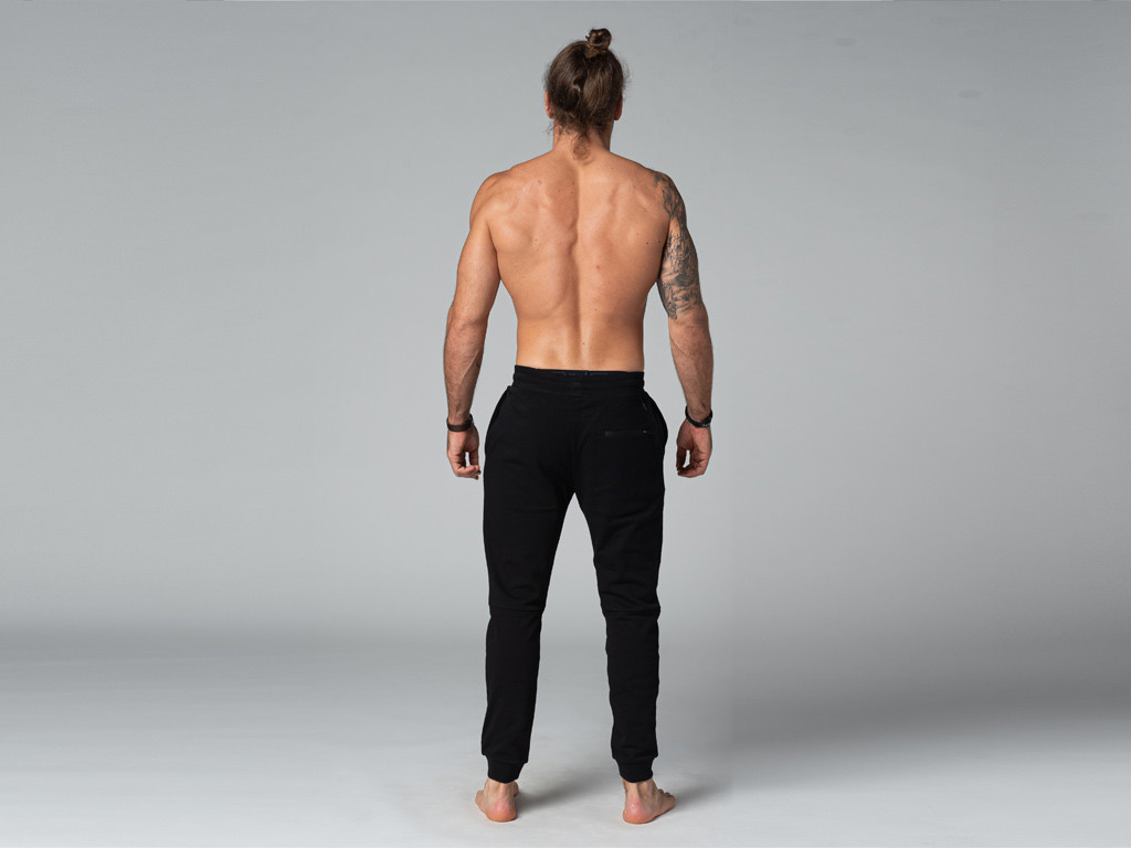 Pantaloni jogger da yoga da uomo - biologici Nero