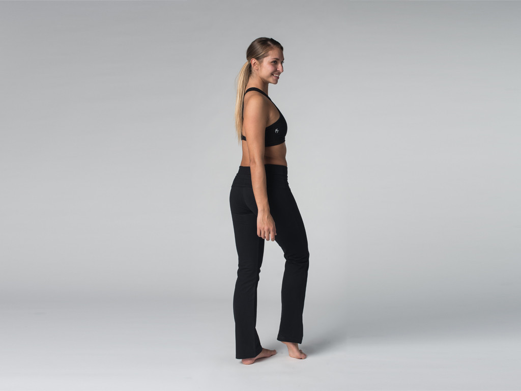 Pantalon de yoga Jazz - 95% coton Bio et 5% Lycra Noir