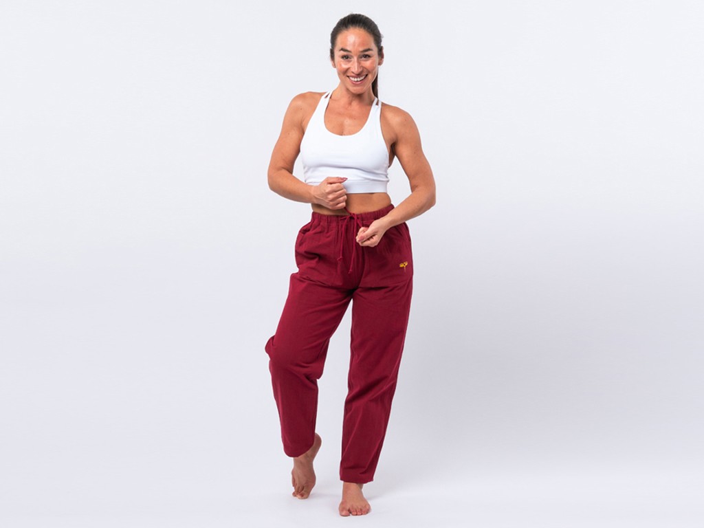 Pantalon de Yoga Oeil de bouddha Bordeaux