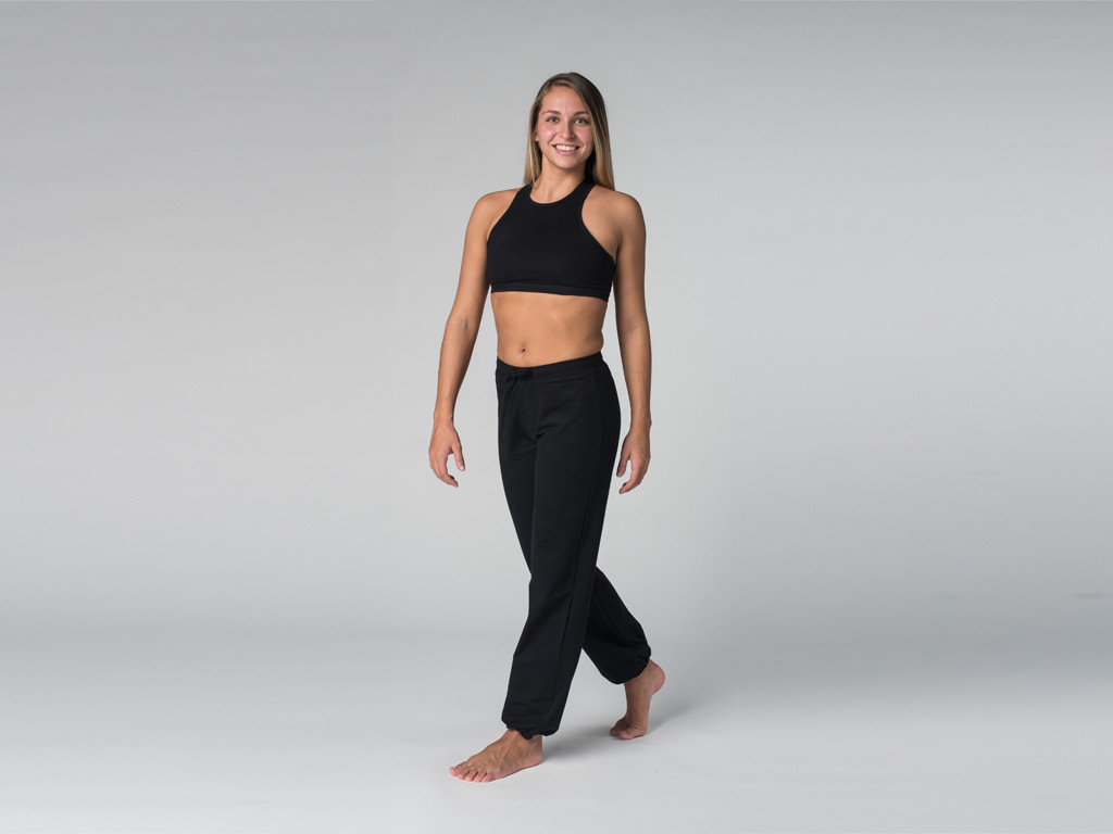 Pantalon de yoga Param - 95% coton Bio et 5% Lycra Noir