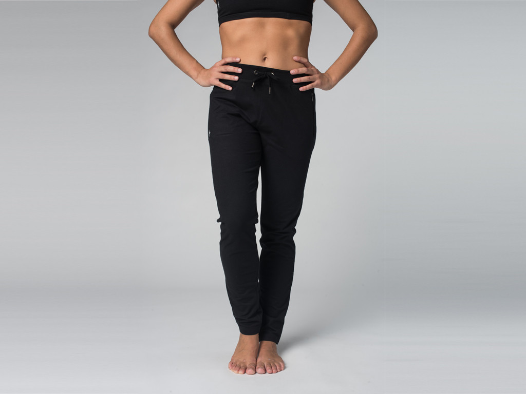 Pantalon de yoga Slim Femme - Coton Bio Noir - Fin de Serie - Vêtements de Yoga  Femme - Coton Bio Fin de série