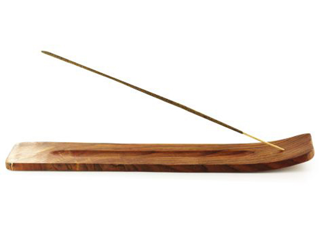 Porte encens indien Grande Gondole Bois L. 33 x l. 4 CM.