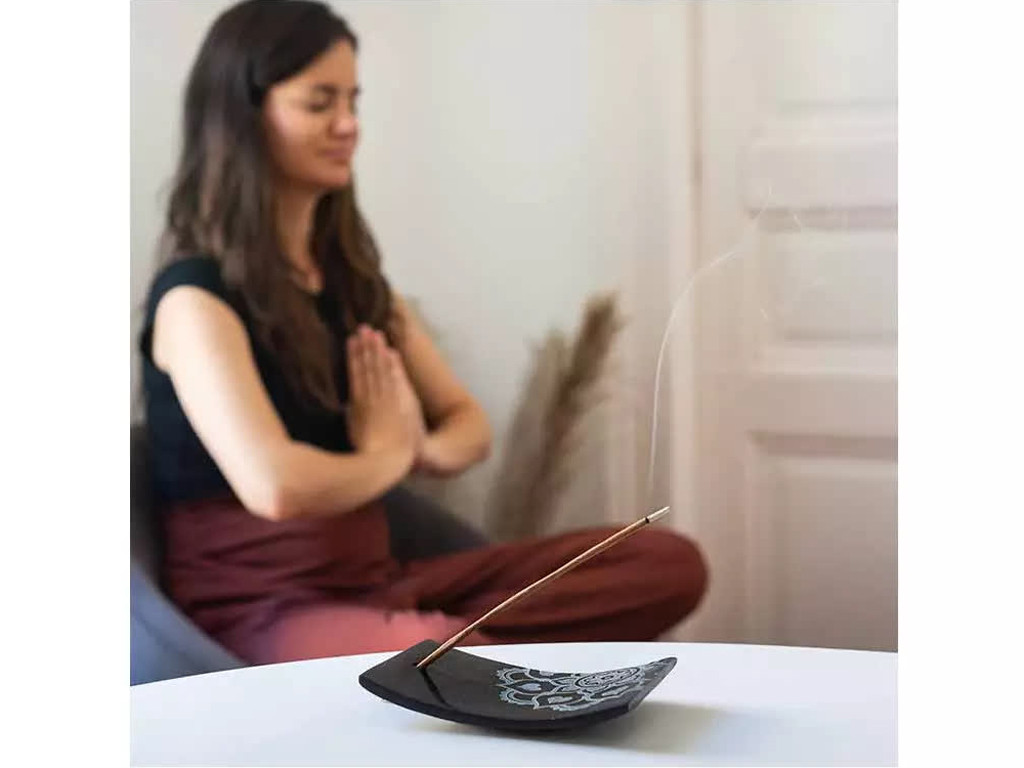 Porte-encens Tibet L. 14 x l. 9 x H. 2,5 CM