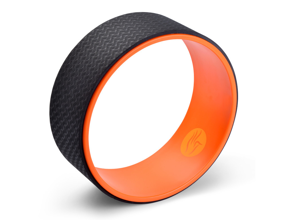 Ruota per yoga - Arancione/Nera 32x13 cm