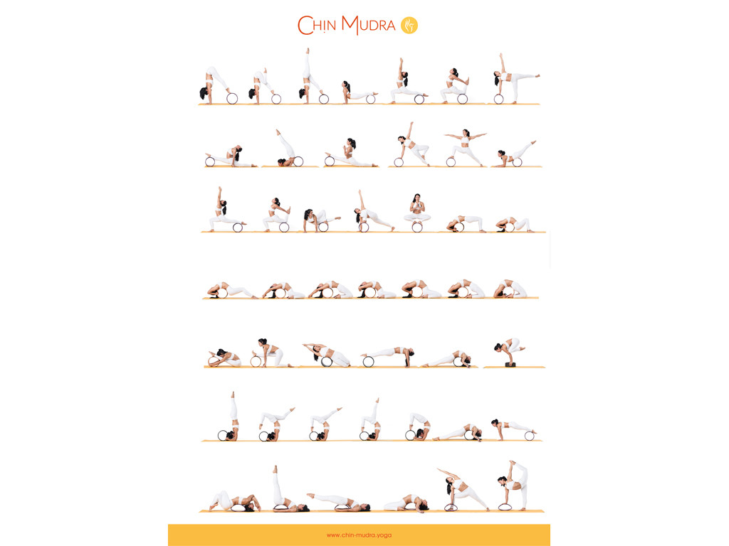 Roue Yoga - Orange/Noir 32cm x 13cm