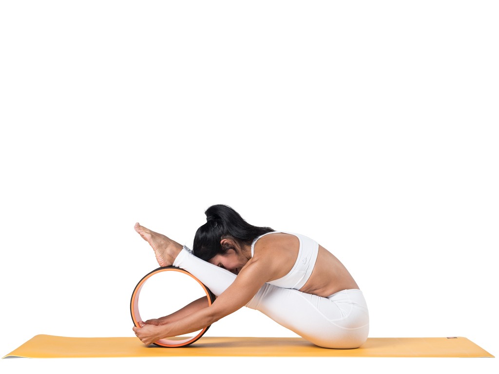 Roue Yoga - Orange/Noir 32cm x 13cm