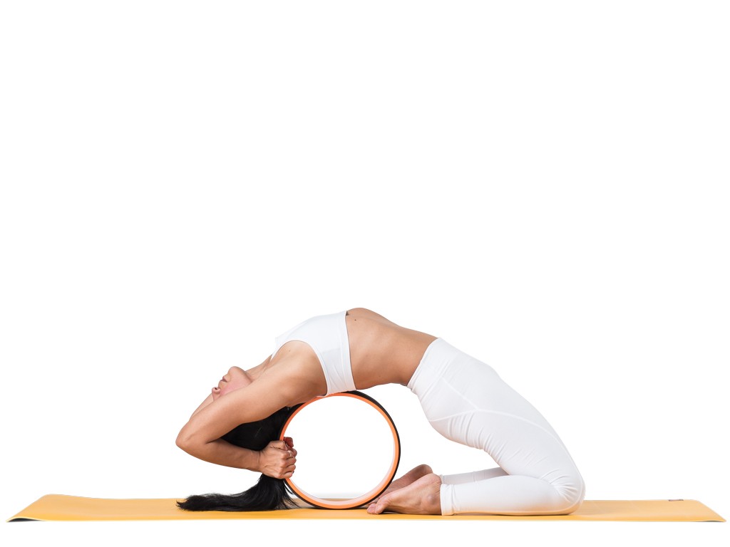 Roue Yoga - Orange/Noir 32cm x 13cm