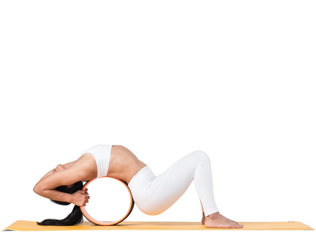 Roue Yoga - Orange/Noir 32cm x 13cm