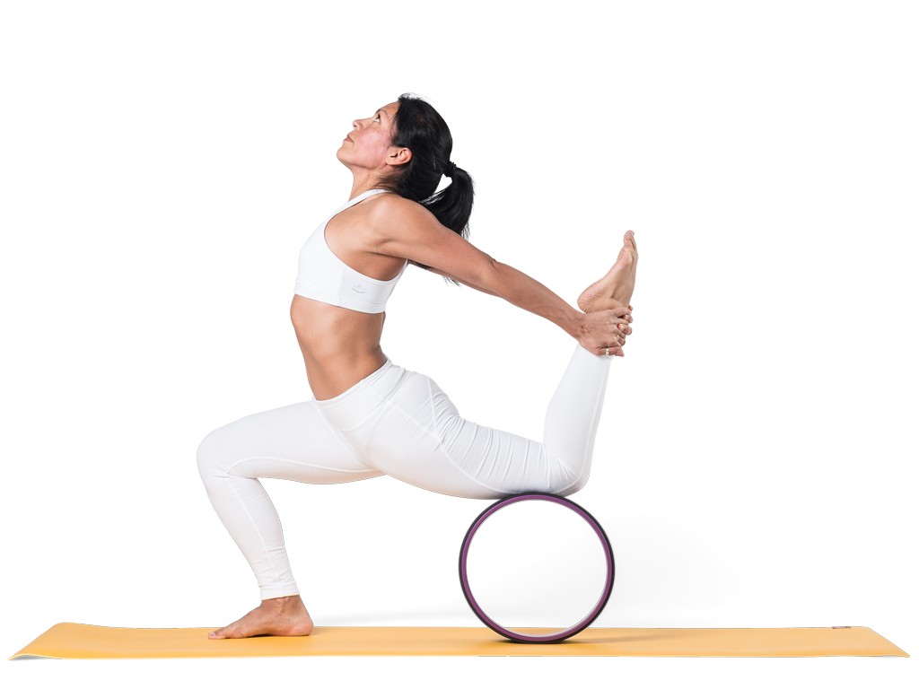 Roue Yoga - Prune/Noir 32cm x 13cm