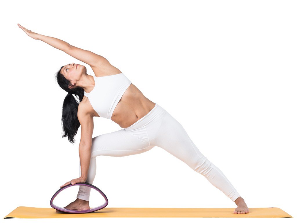 Roue Yoga Tri-Wheel - Prune/Noir L38cm x L13cm x H20cm
