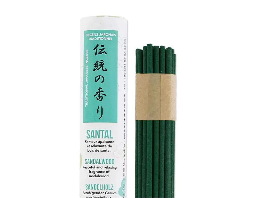 Rolo curto de sândalo japonês Aproximadamente 45 palitos x 30 min