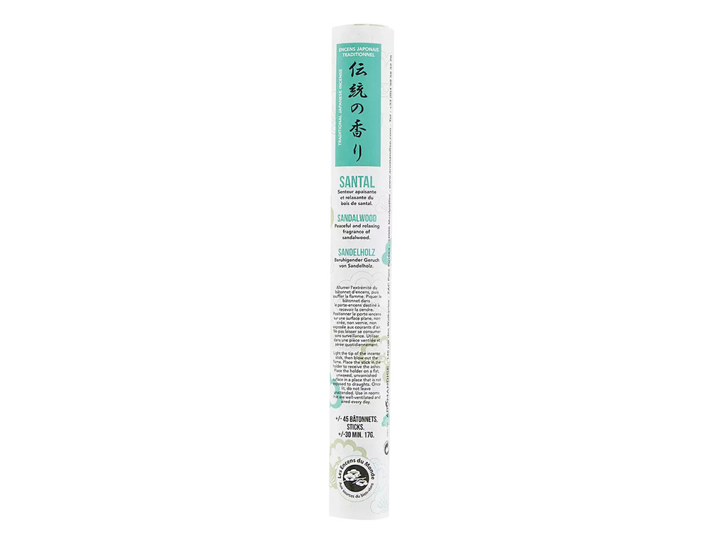 Rouleau Japonais court Santal Environ 45 bâtonnets x 30 min