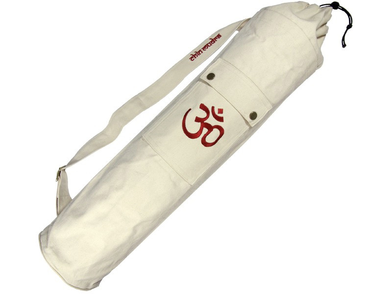 Borsa per tappetino yoga 100% cotone organico 71 cm x 15 cm Naturale