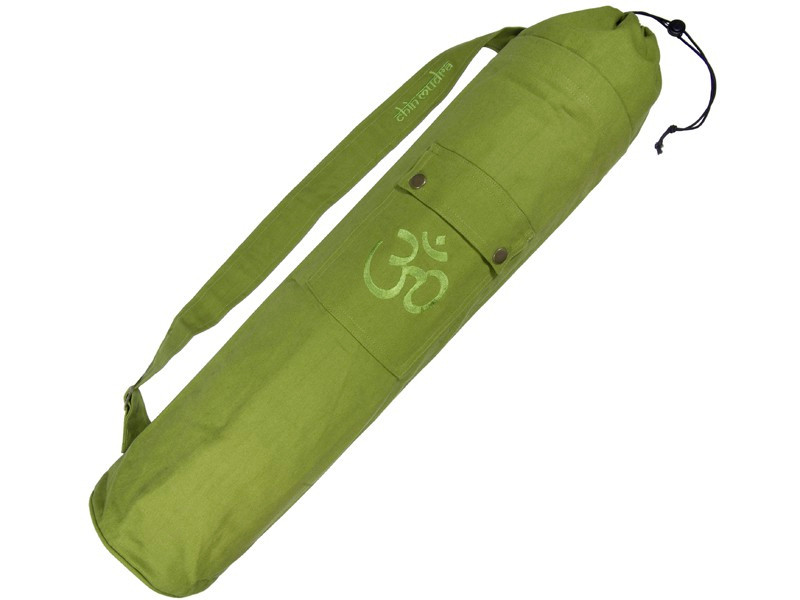 Sac à tapis de yoga 100% Coton Bio 71cm x 15cm Vert