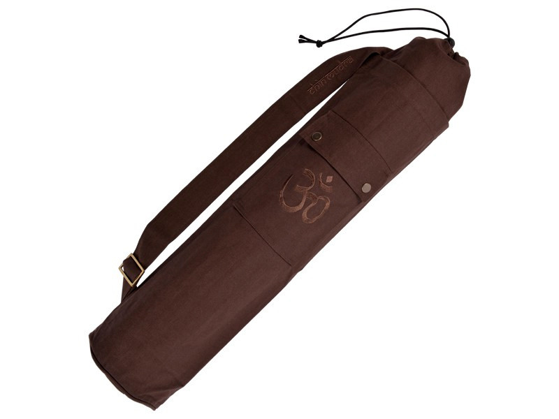 Sac à tapis de yoga 100% Coton Bio 71cm X 15cm Chocolat