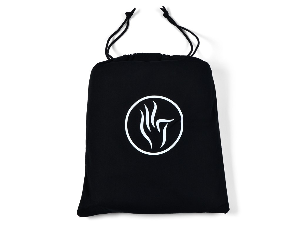 Sac à Tapis de Yoga Baroudeur Coton Bio et Cuir végan - Écru 20 cm x 70 cm