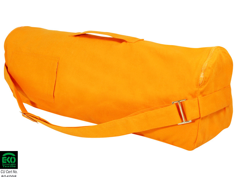 Sac à tapis de yoga Chic et Cool 100% Coton Bio 70cm x 17cm Orange Safran