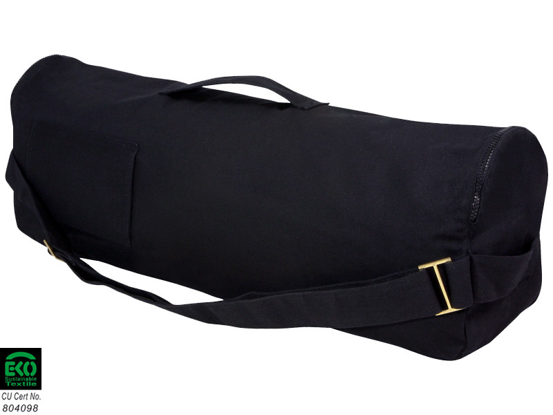 Sac à tapis de yoga Chic et Cool 100% Coton Bio 70cm x 17cm Noir