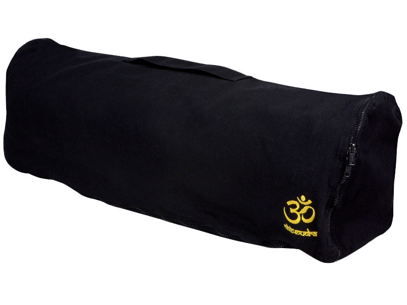 Sac à tapis de yoga Chic et Cool 100% Coton Bio 70cm x 17cm Noir