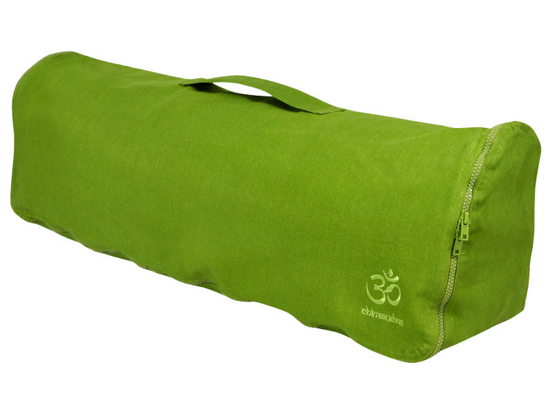 Borsa per tappetino yoga chic e cool 100% cotone organico 70 cm x 17 cm Verde