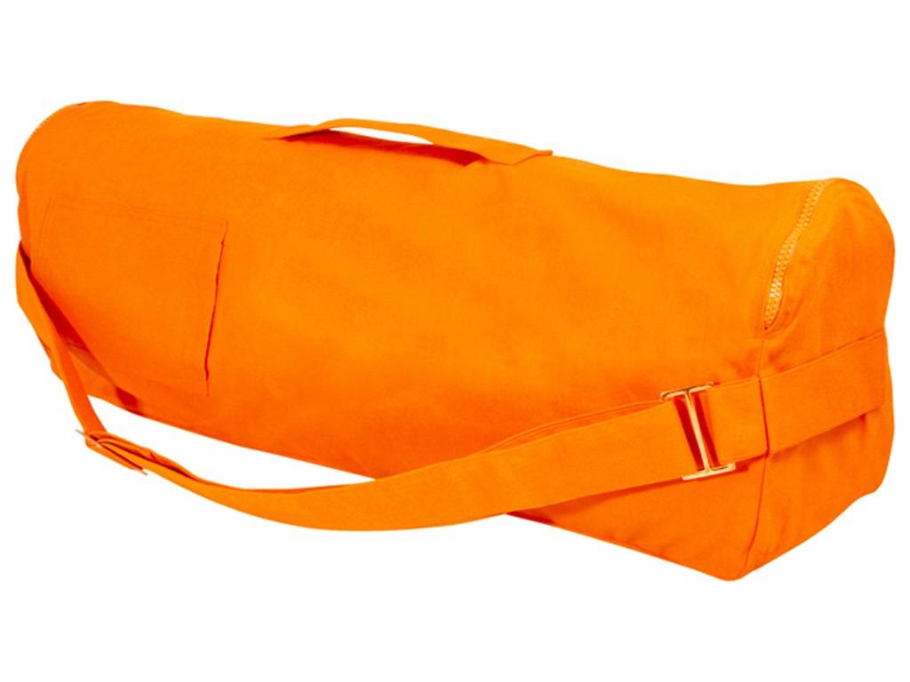 Sac à tapis de yoga Chic et Cool 100% Coton Bio 70cm x 17cm Orange Safran