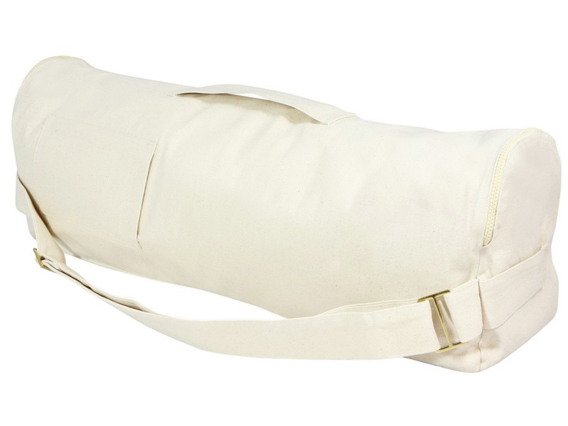 Schicke und stylische Yogamattentasche aus 100 % Bio-Baumwolle, 92 cm x 17 cm Natur