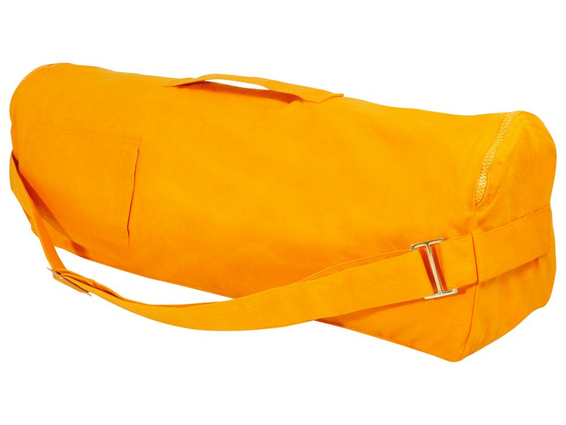 Sac à tapis de yoga Chic et Cool 100% Coton Bio 82cm x 17cm Orange Safran