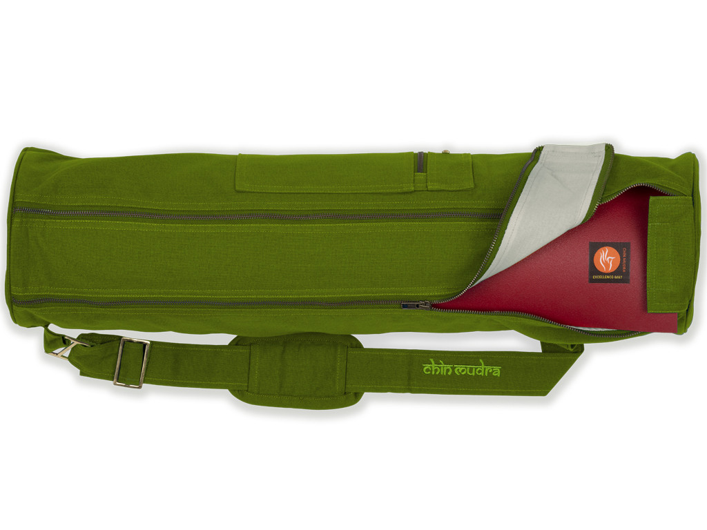 Bolsa grande para tapete de ioga 72 cm x 18 cm Verde