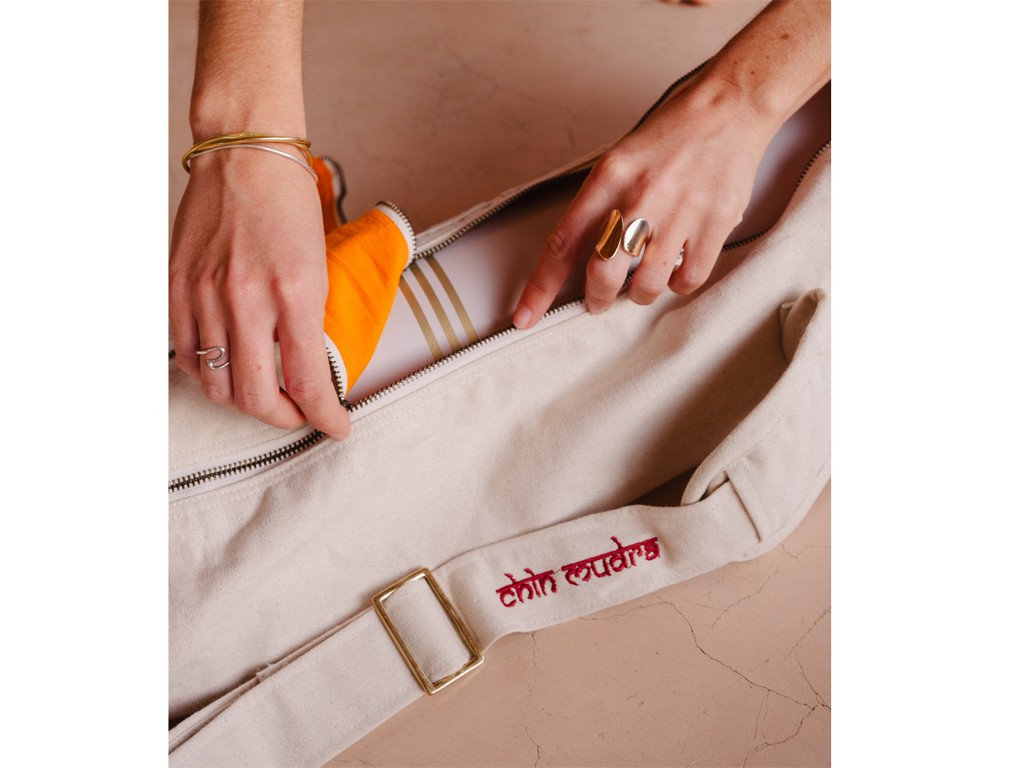 Sac à tapis de yoga Large-Bag 72cm X 18cm Ecru