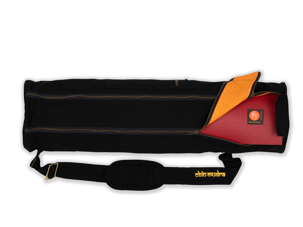 Bolsa Orgánica para Esterilla de Yoga grande 72cm X 18cm Negro