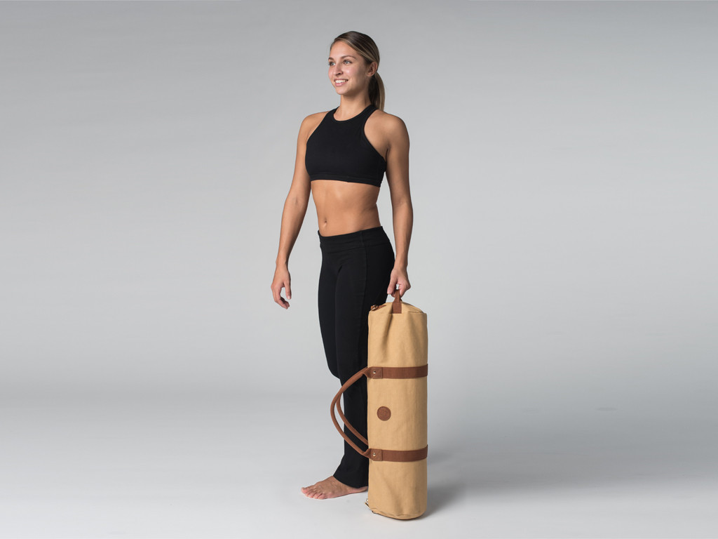 Sac à tapis de yoga Navy Bag - Coton Sable 70cm x 20 cm