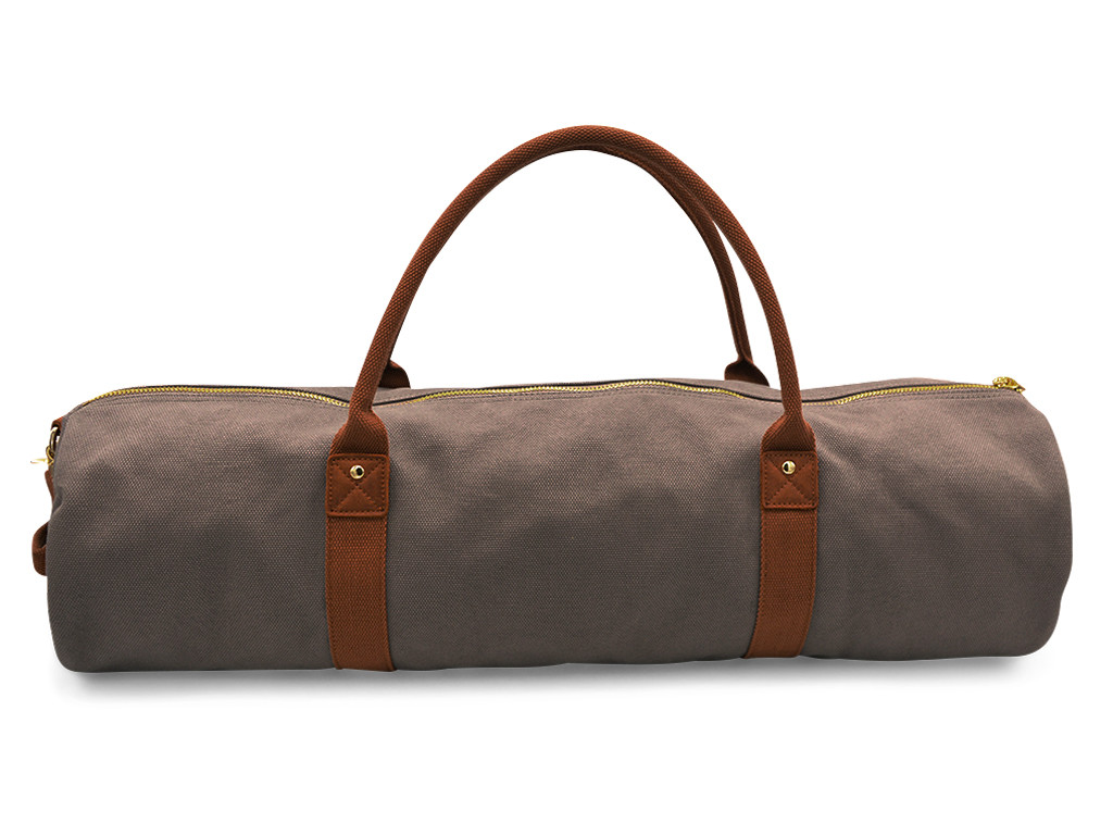 Borsa per tappetino yoga Navy Bag - cotone tortora 70x20 cm