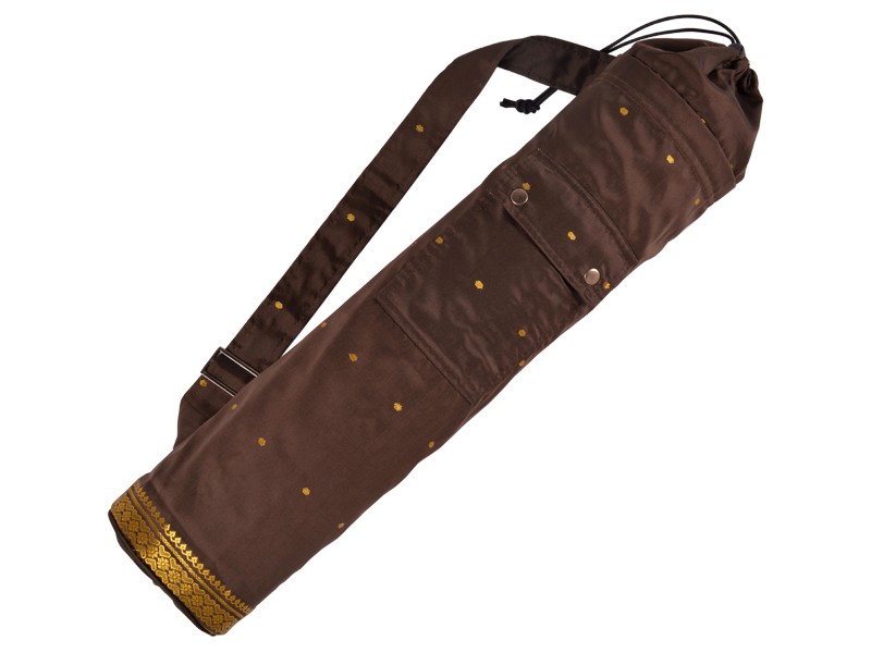 Sac a tapis de yoga Saree 71 cm X 15 cm Chocolat
