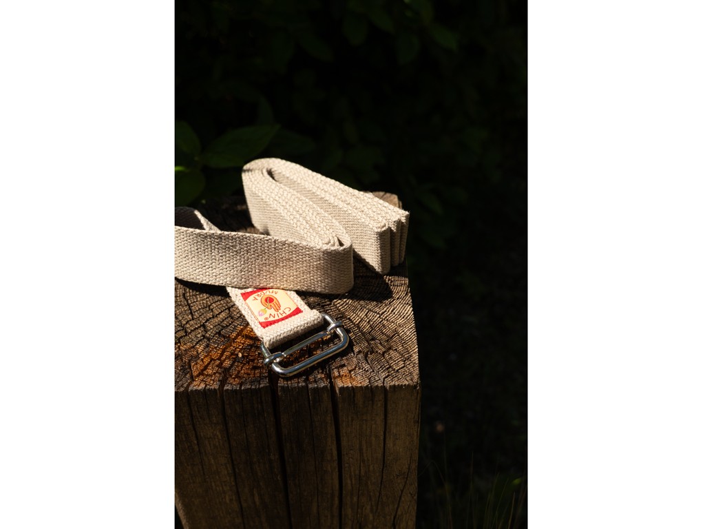 Sangle de yoga Chanvre naturel Bio - Boucle Rectangulaire Chanvre Naturel