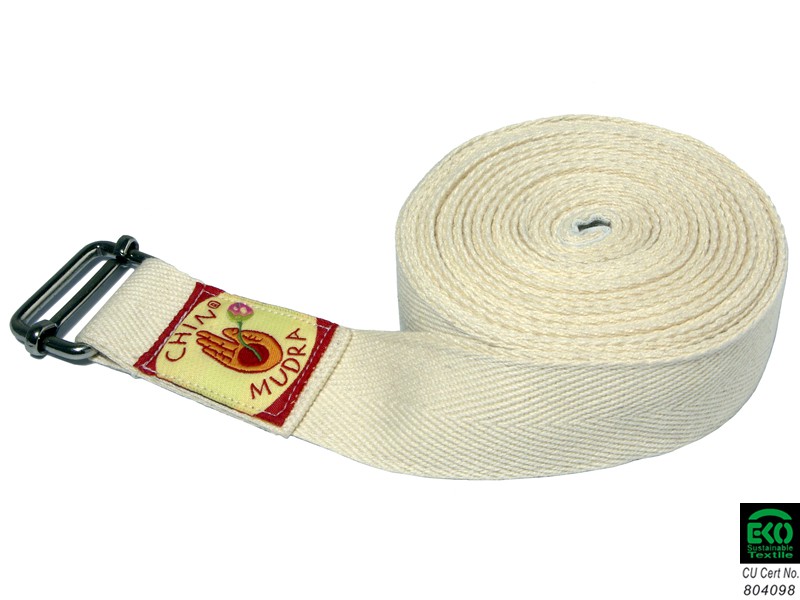 Sangle de yoga Iyengar 100% Coton Bio 3cm x 300cm