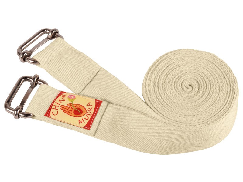 Sangle de yoga Iyengar double boucle 100% Bio 3cm x 250cm