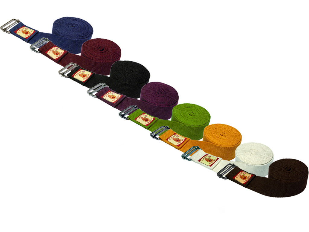 Sangles 100% coton Bio - Boucle rectangulaire Lot de 12