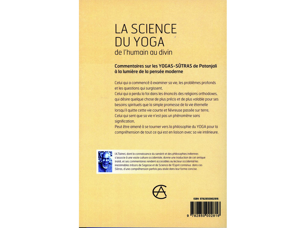 Science du Yoga I.K. Taimni