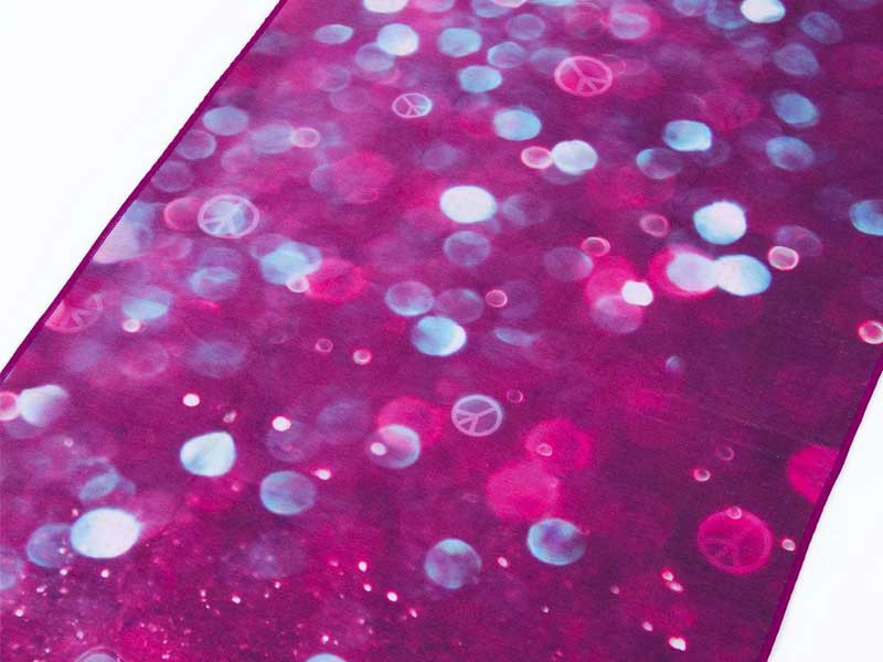 Serviette de Yoga anti-dérapante - 183cmx 61cm Prune