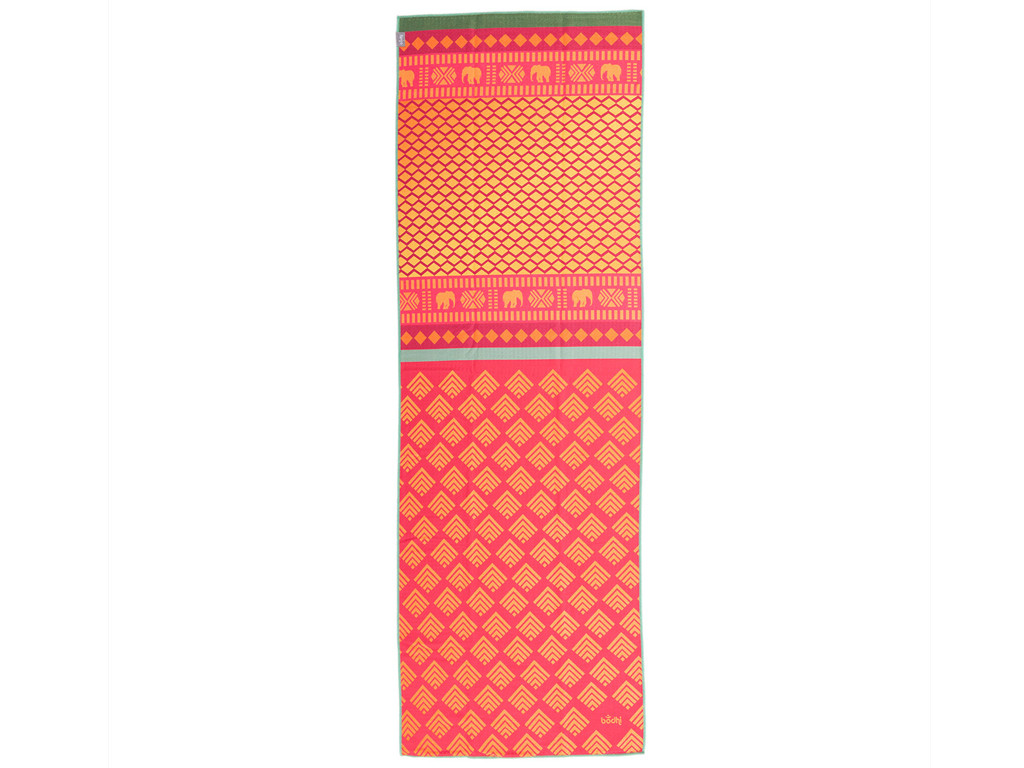 Rutschfestes Yoga-Handtuch – 183 cm x 61 cm Safari-Sari