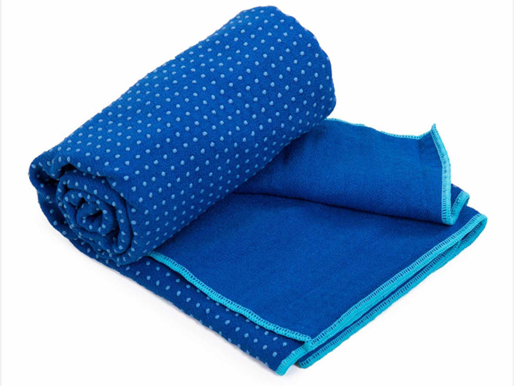 Toalla Yoga antideslizante bicolor - 183cmx 61cm Azul/Acqua