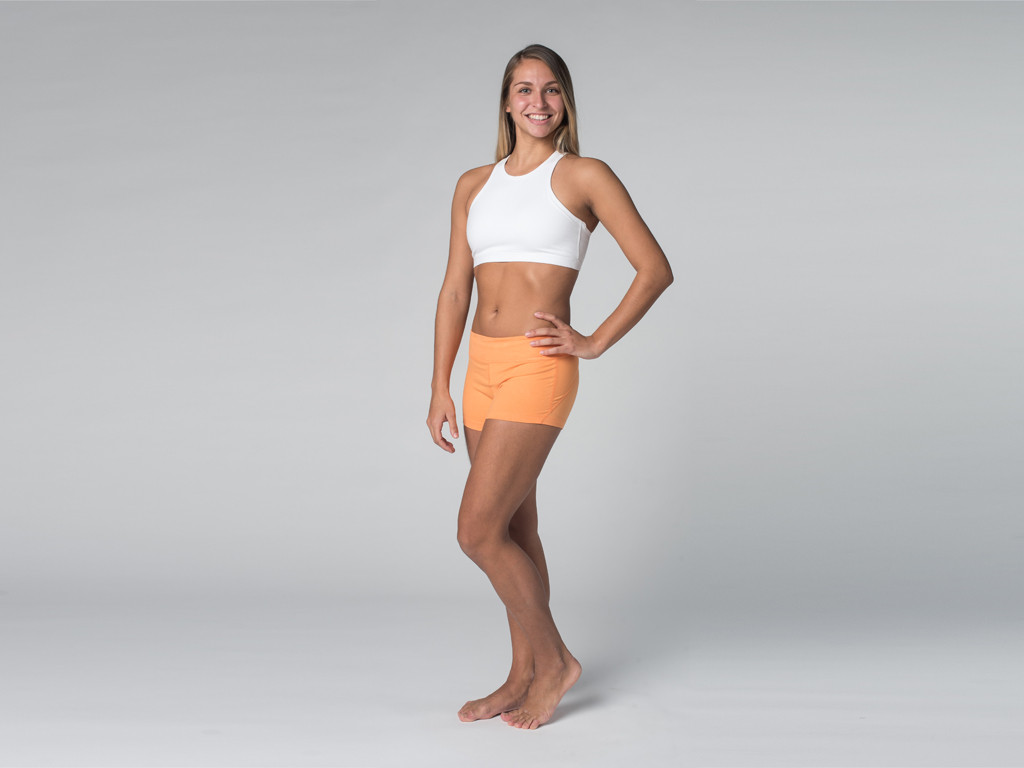 Short de yoga 95% coton Bio et 5% Lycra Mango - Fin de Serie